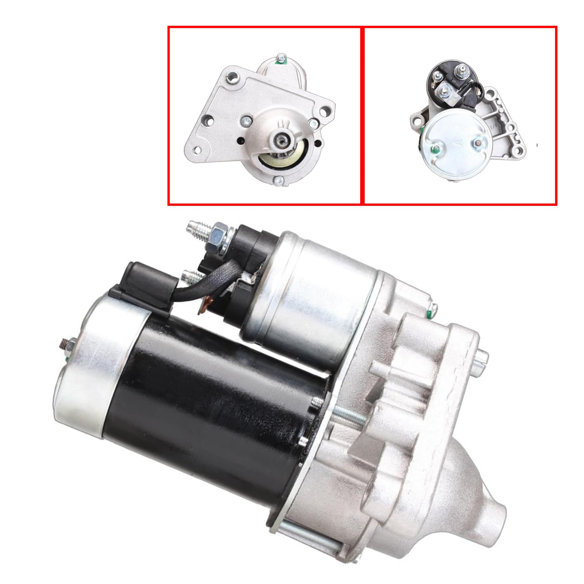 Partsline Démarreur 1,4 kW compatible avec Berlingo, C3, C4, DS3, DS4, 2008, 206, 207, 208, 307, 308, Expert, Partner 1.4/1.5/1.6 HDi - Réf 5802AZ 9640825280