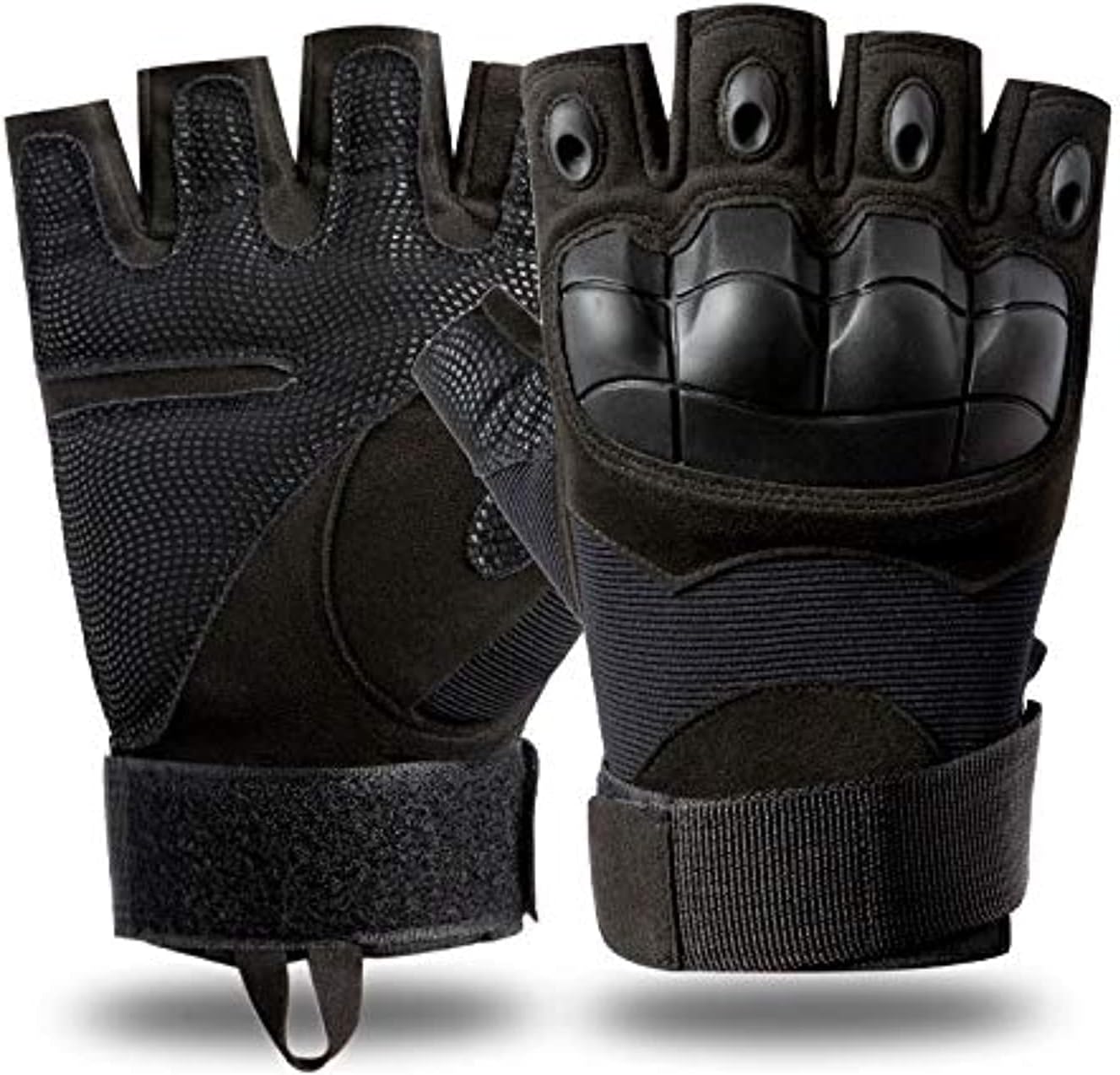 Coolbaby Army Men's Tactical Gloves Outdoor Sports Half Finger Military Combat Anti-Slip Carbon Fiber Gloves