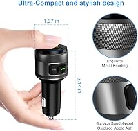 Vorstik Bluetooth FM Transzmitter QC3.0 Gyorstöltővel, 2 USB Porttal, Kihangosító Funkcióval és LED Kijelzővel Autóba 4
