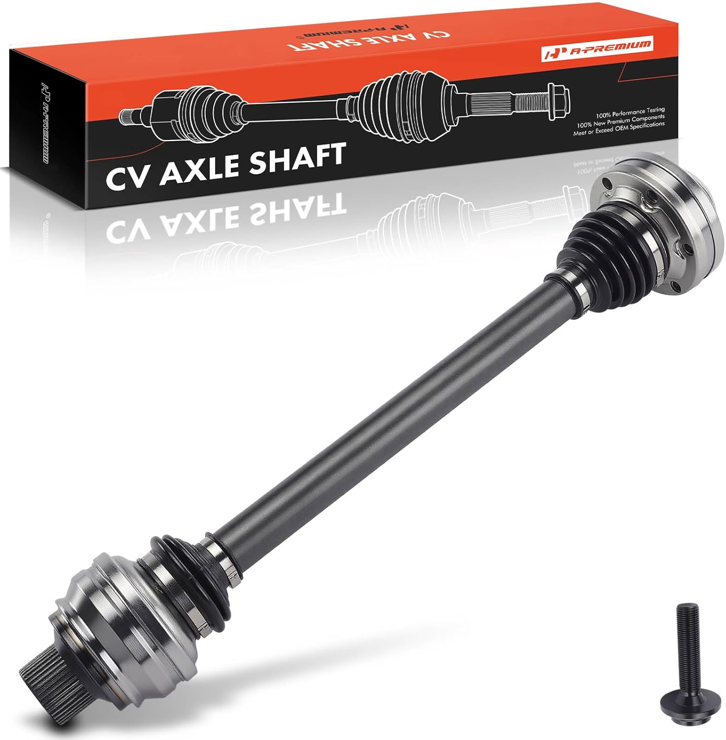 A-Premium CV Axle Shaft Assembly Compatible with Audi Models - A4 Quattro 2014-2016, A5 Quattro 2013-2017, S4 2013-2016, S5 2012-2017, RS5 2013-2015 - Rear Left Driver Side, Replace# 1K0501204AX