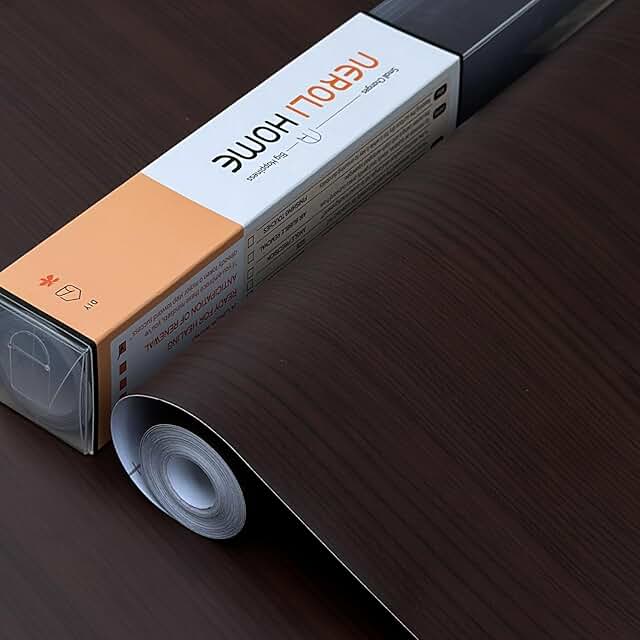 Dark Walnut Wood Contact Paper 17.3