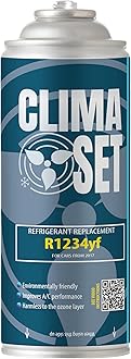 ClimaSet Refrigerant replaces R1234yf air conditioning gas for Air conditioning - Car air conditioning refill - car air conditioning gas after 2016 - gas refill - 1 x box of 170 g
