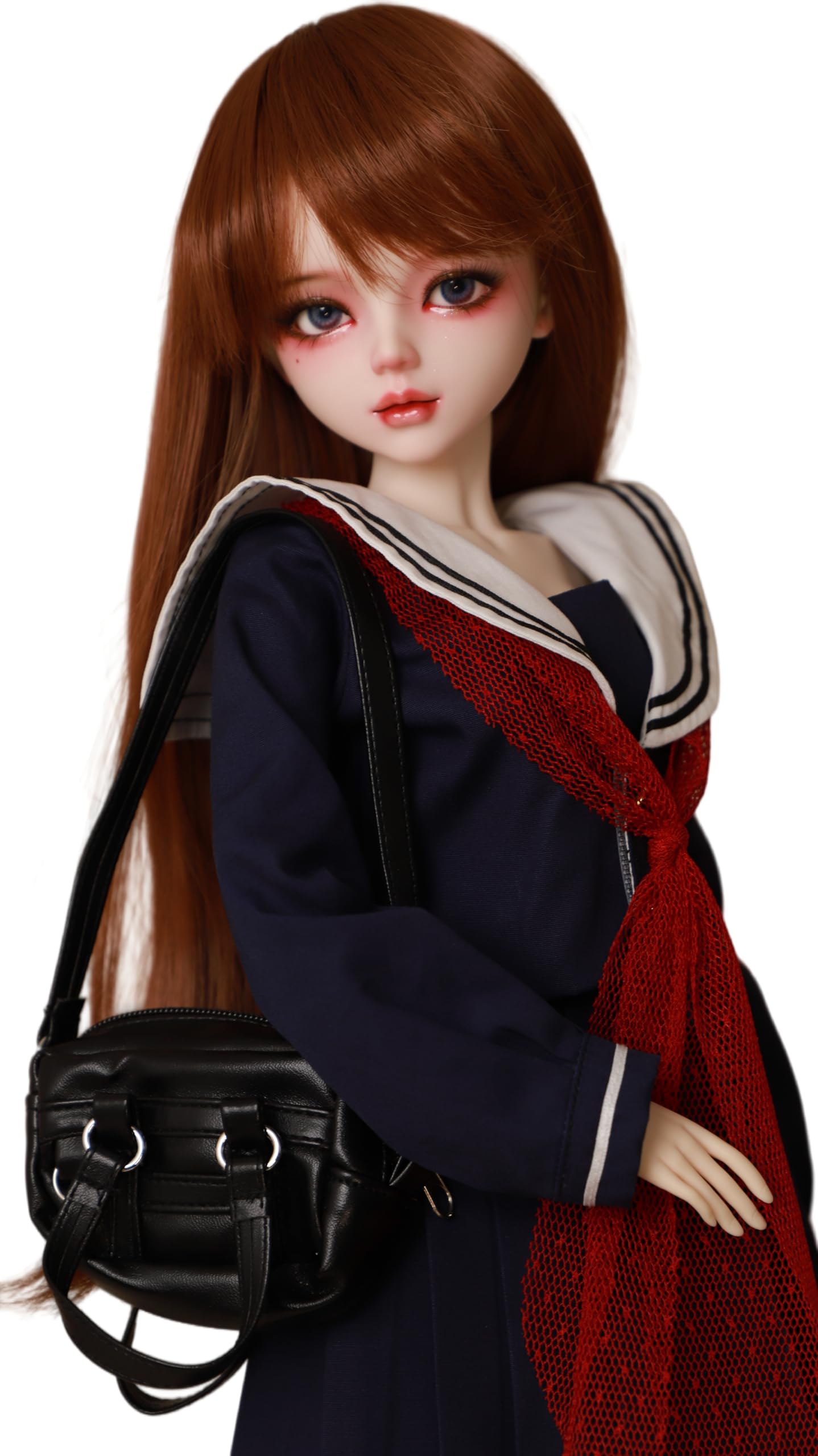 1/3 Puppe im BJD-Stil, 56 cm, handbemalte Modepuppe, japanischer Matrosenästhetik, PVC-Körper, 31 bewegliche Gelenke, Sammlerstück-Display-Puppe für Kinder ab 15 Jahren