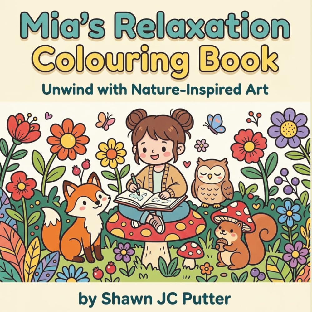 Mia's Relaxation Colouring Book: Unwind with Nature-Inspired Art (Magical Colouring Books)