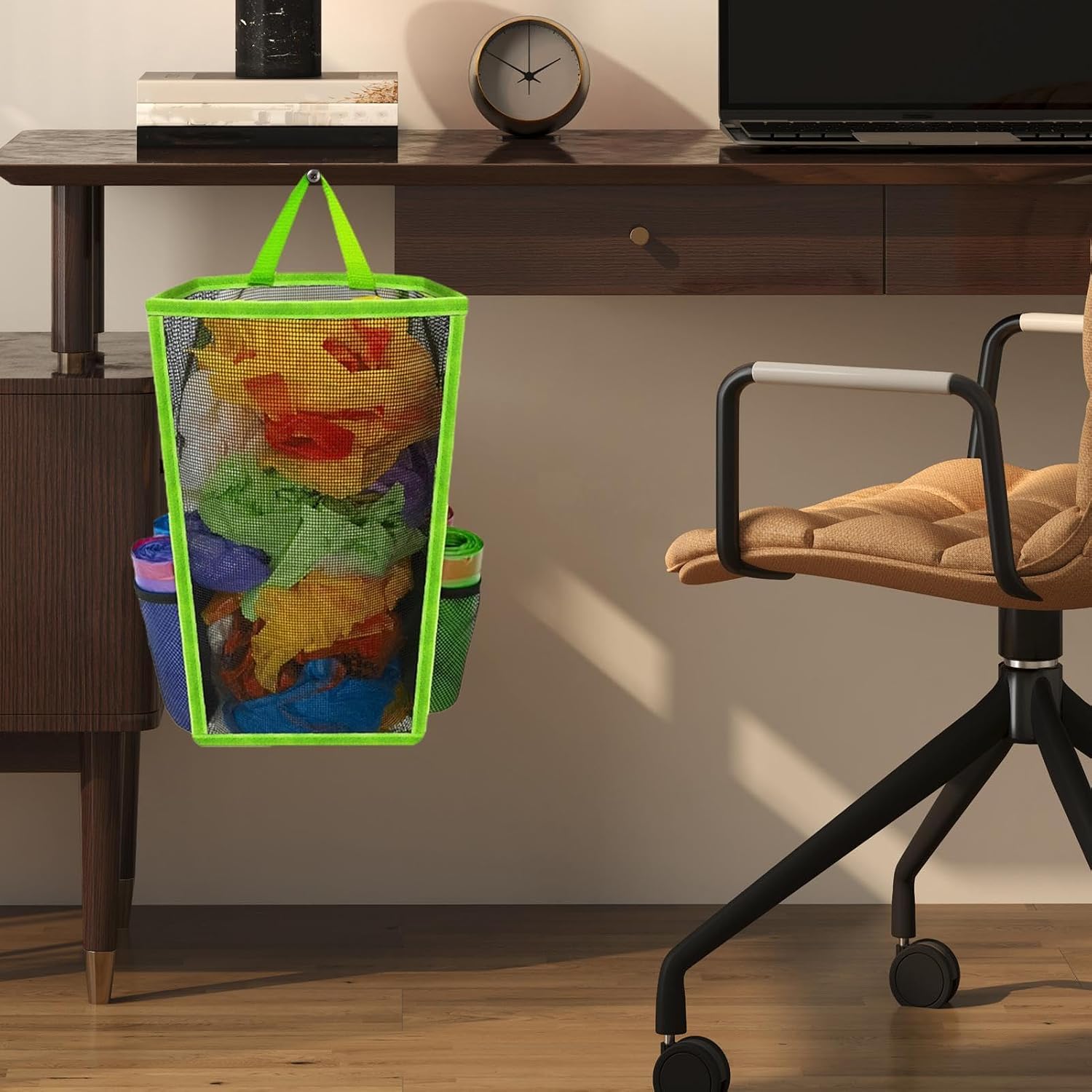 Mesh Garbage Bag Wall Mount Hung Recycling Bag Dispenser