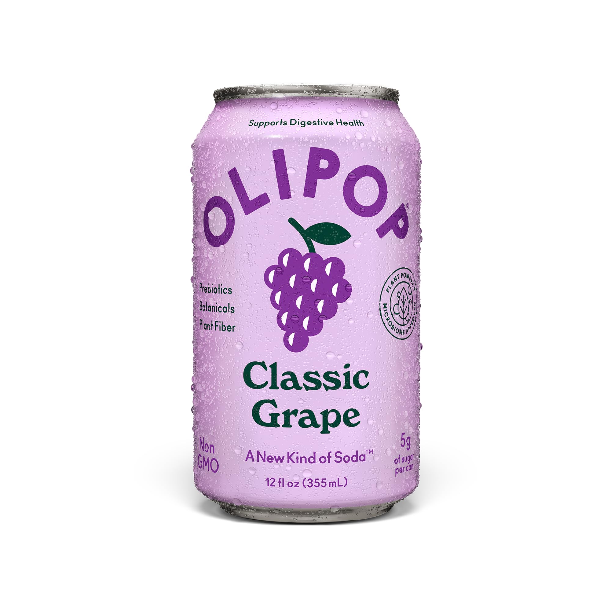 Amazon.com : OLIPOP - Classic Grape Sparkling Tonic, Healthy Soda