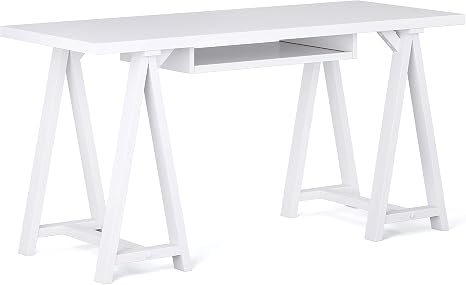 Fascinating narrow sawhorse Amazon Com Simplihome Sawhorse Solid Wood Modern Industrial 60 Inch Wide Home Office Desk Writing Table Workstation Study Furniture In White Decor Fascinating narrow sawhorse Amazon Com Simplihome Sawhorse Solid Wood Modern Industrial 60 Inch Wide Home Office Desk Writing Table Workstation Study Furniture In White Decor