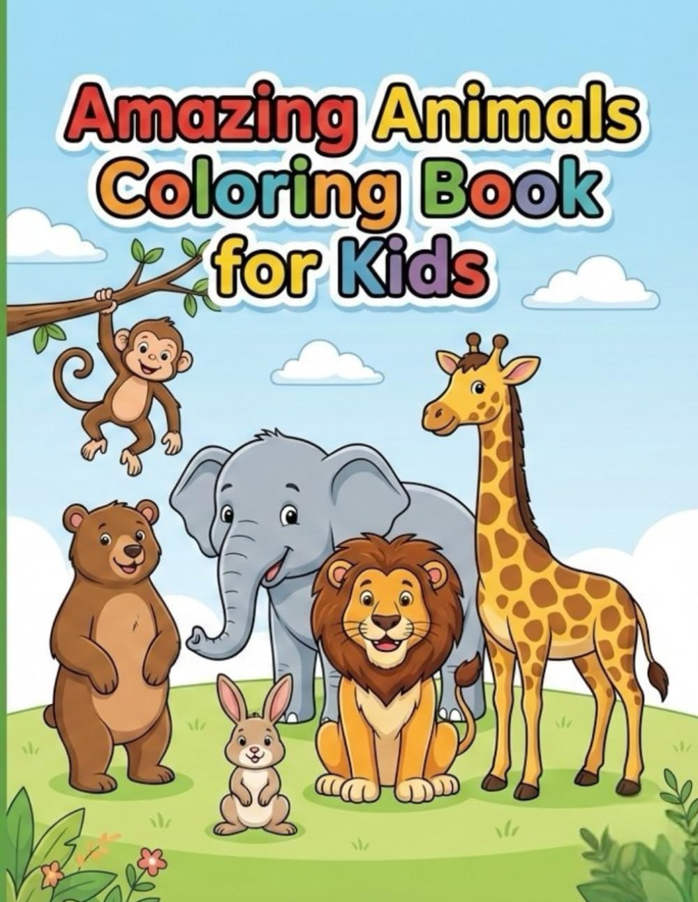 Amazing Animals Coloring Book for Kids