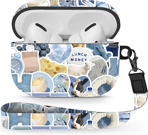 Miniatura 23 de Maxjoy Funda para Airpods Pro, serie de diseño de dibujos animados de anime, funda de Apple Airpod Pro para AirPods Pro 2019, fundas inalámbricas