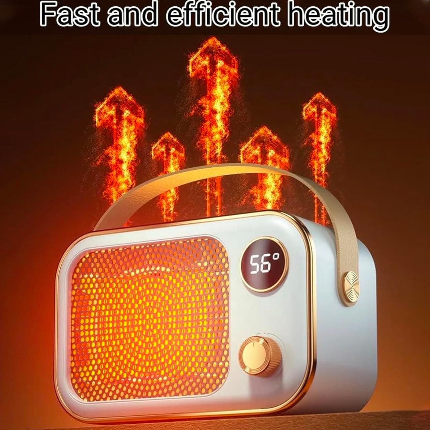 Elektryczny podgrzewacz do łóżka z termostatem, PTC ceramiczny podgrzewacz wody 1200 W, pokrętło regulacji temperatury, cyfrowy wyświetlacz LED, do łóżka, kurczaka