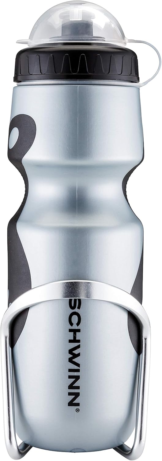 Schwinn Bike Waterbottle Holder, Cage, with Water Bottle : Bike Water Bottle Cages : Sports & Outdoors