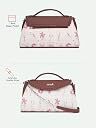 ZOUK Saisha Sling Bag for Women – Vegan Leather with Whip-Stitch Detailing & Detachable Silver | Water-Resistant Stylish Purse | Auroville Amethyst gallery image