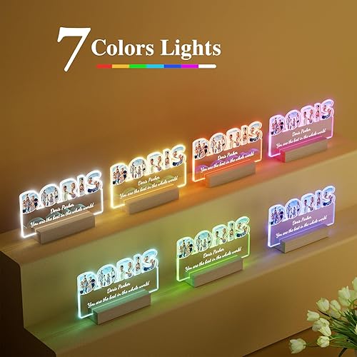 Miniatura 3 de ALBK Regalos conmemorativos personalizados marco de fotos personalizado en memoria amorosa para la pérdida de un ser querido, placa conmemorativa