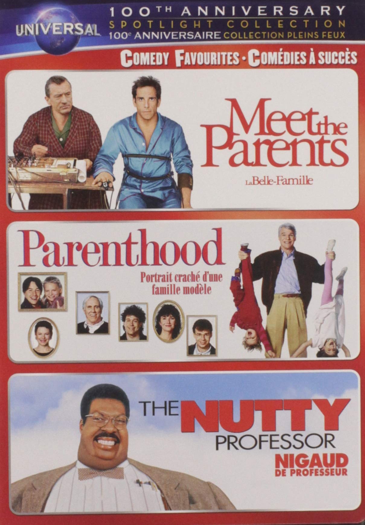 Comedy Favourites Spotlight Collection (Meet the Parents / Parenthood / The Nutty Professor) [DVD]