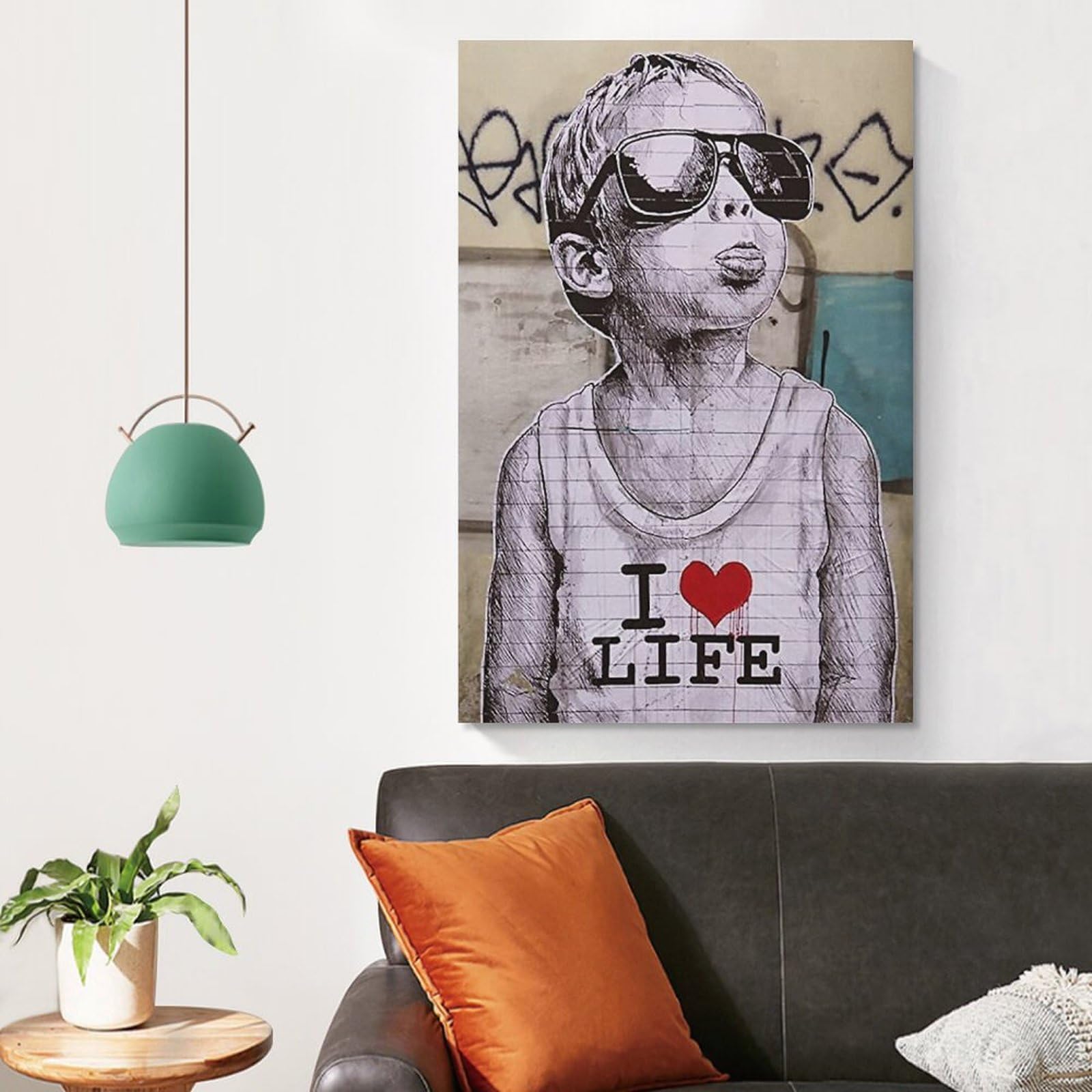 Amazon.co.jp: Banksy バンクシー 愛とお金 アートパネル クール