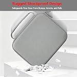 Osmo Mobile 7/8/7P Cas, Portable PU Sac à épaule pour DJI OM 7/8/7P Gimbal, avec Mesh intérieur, étui de transport de protection, Gris clair