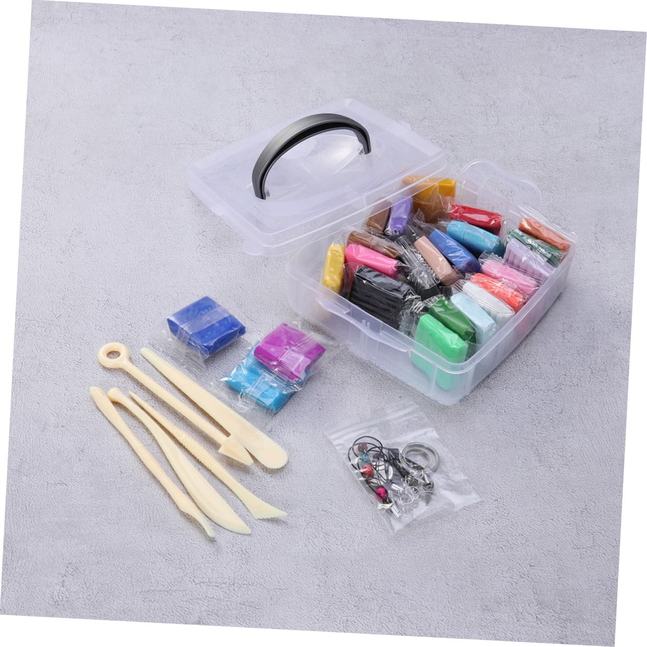 Kit de Arcilla Polimérica 24 Colores para Modelar Herramientas | Pvc, Suave y Fácil de Moldear, Incluye Accesorios para Crear Figuras y Manualidades Creativas