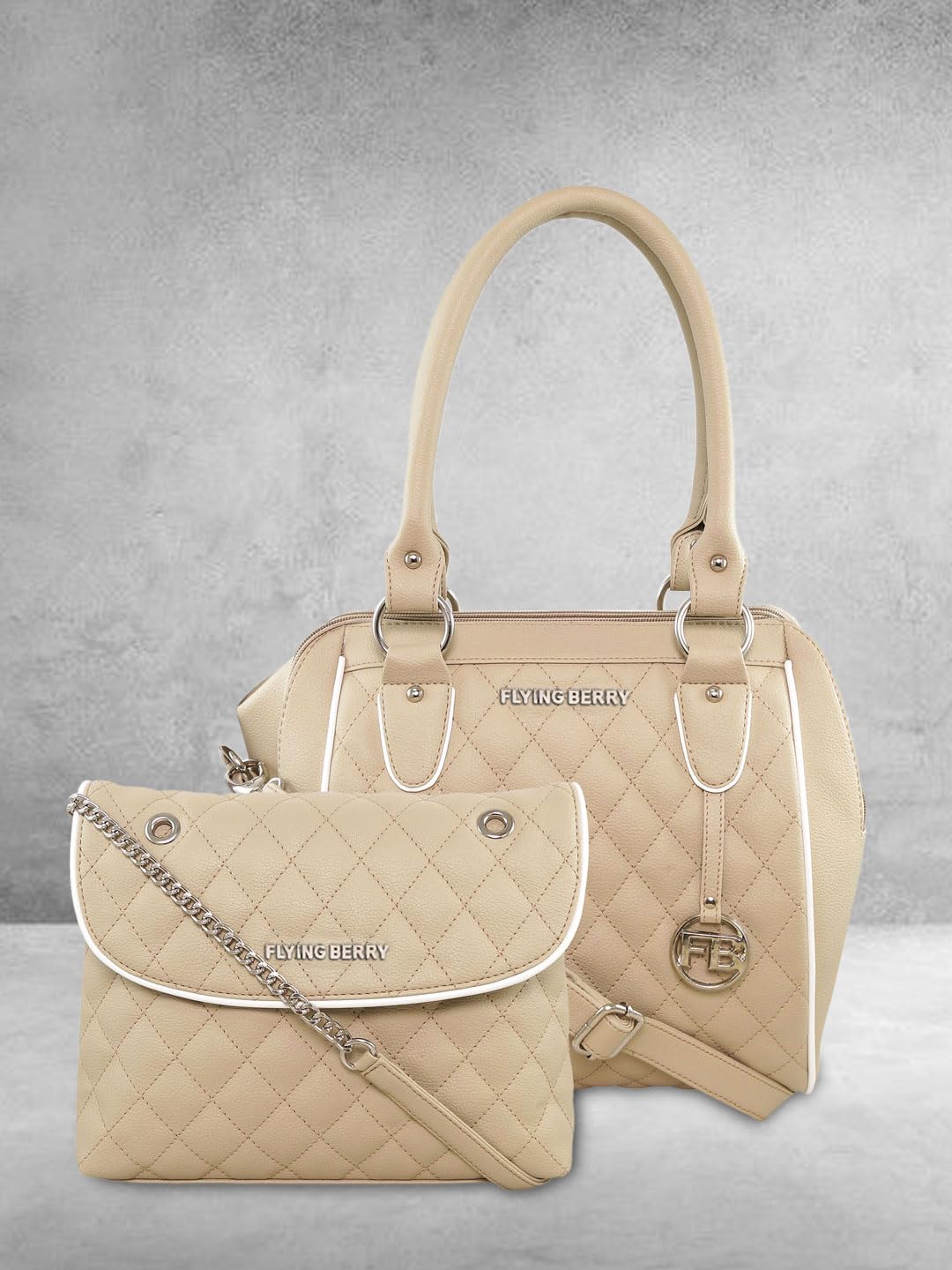 FLYING BERRY Women's Hand bag COMBO PACK (PREMIUM EDITION) … (Beige) 1