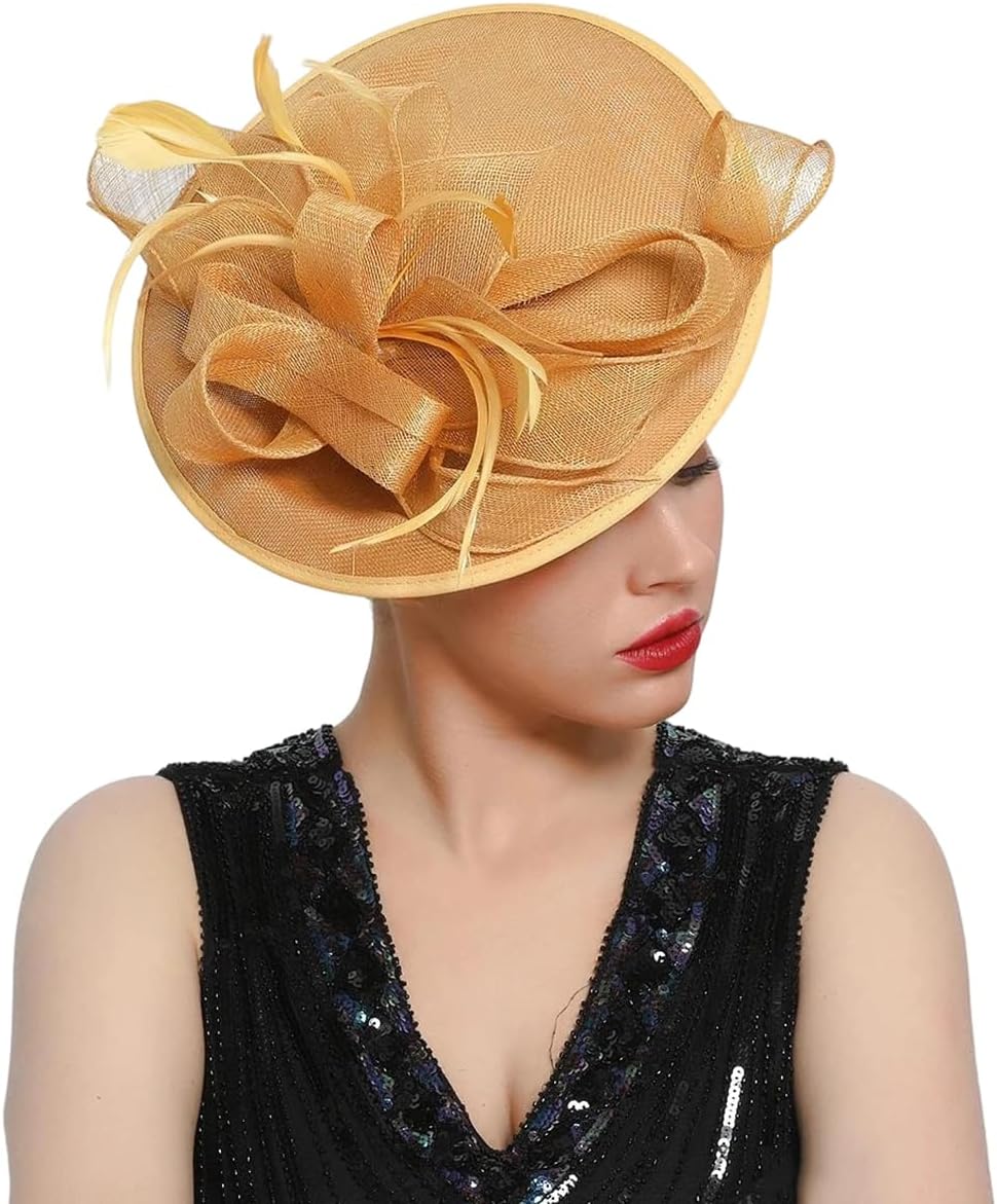 Women's Elegant Fascinator Headband Unique Bridal Wedding Carnival Cocktail Tea Party Derby Hat