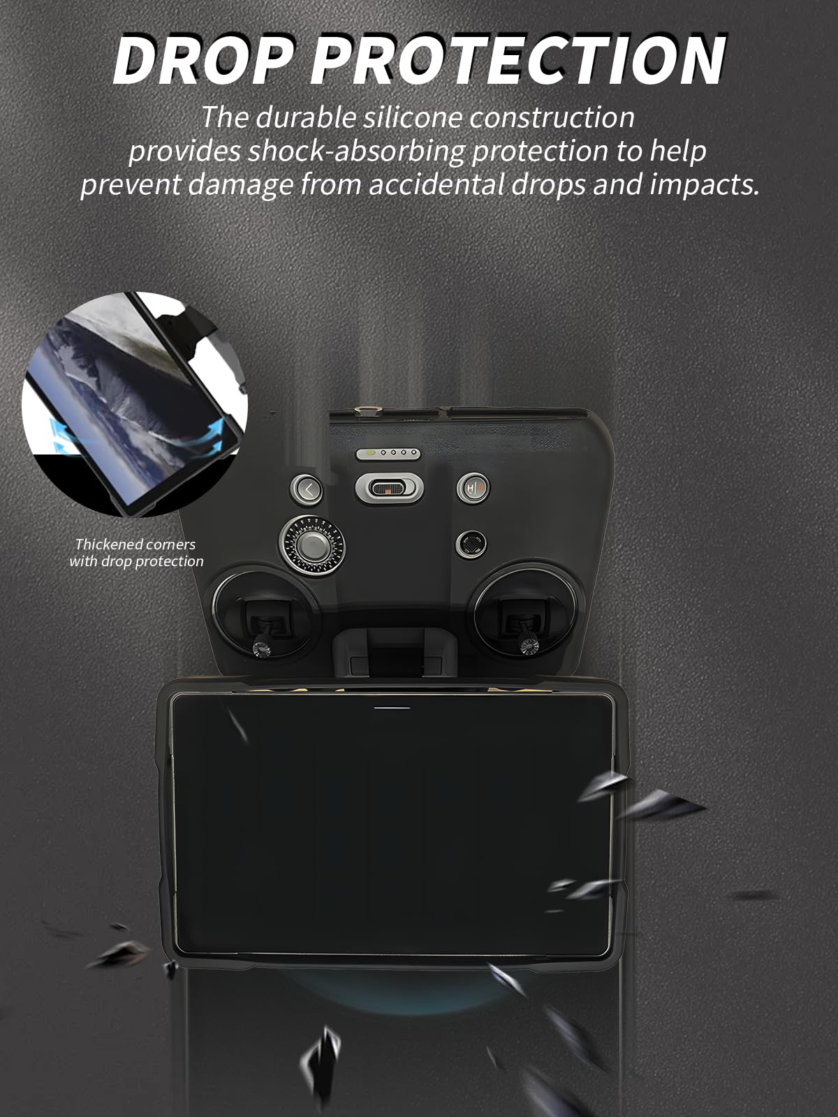 Cover for DJI RC Pro 2 Remote, yystao Silicone Protective Case Cover Compatible with DJI RC PRO 2 - Image 4