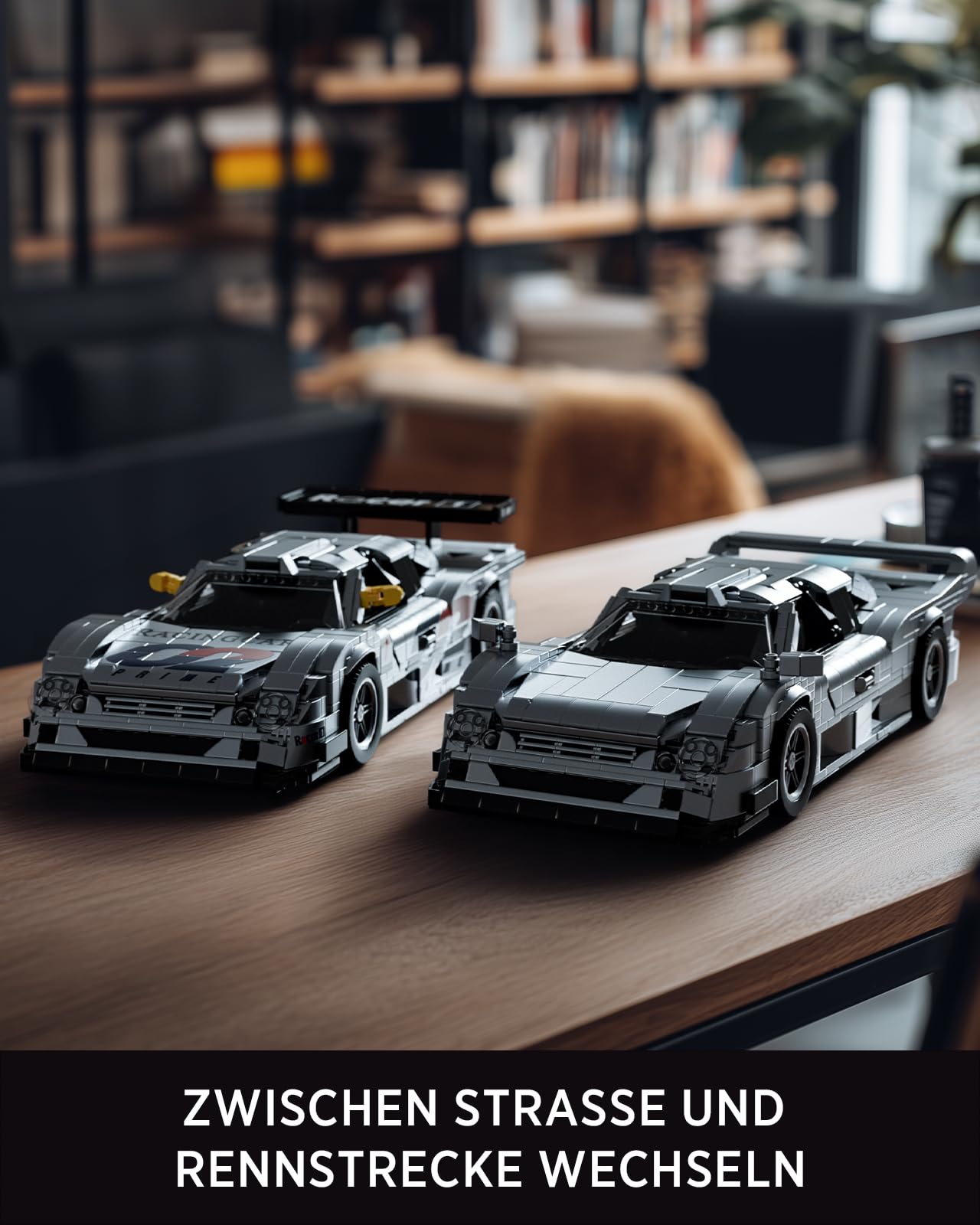 Nifeliz CLX Rennwagen Modellbausatz Klemmbausteine, Auto-Modellbausatz für Zuhause oder Bürodekoration, Geschenk für Erwachsene Rennsportfans (1.587 Teile, NF10358)
