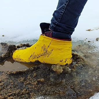 LatexStyle - Shoe Protective Case High Quality Waterproof and Durable, in Various Sizes and Colors (Yellow, M)