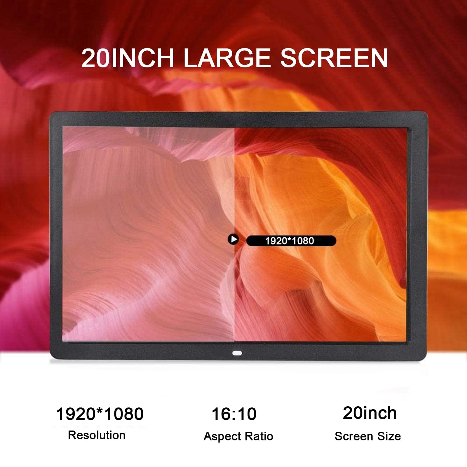 Amazon | 20インチの新しいデジタルフォトフレーム1920 * 1080 IPS