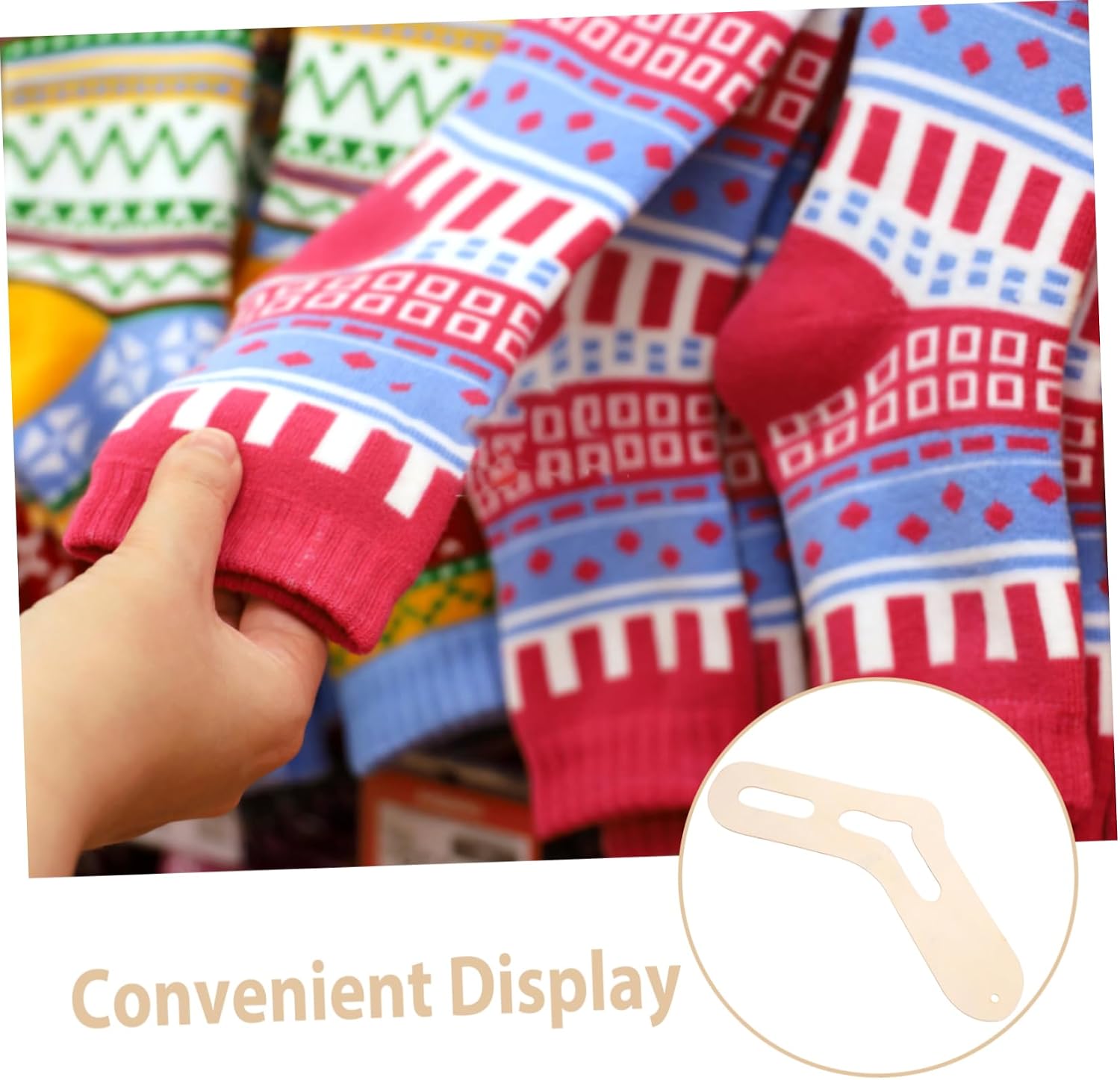 Cabilock Sock Display Board Socks Lining Plate Knitting Stand Accessories for Organizing Versatile Elegant Design for Retail and Home Use