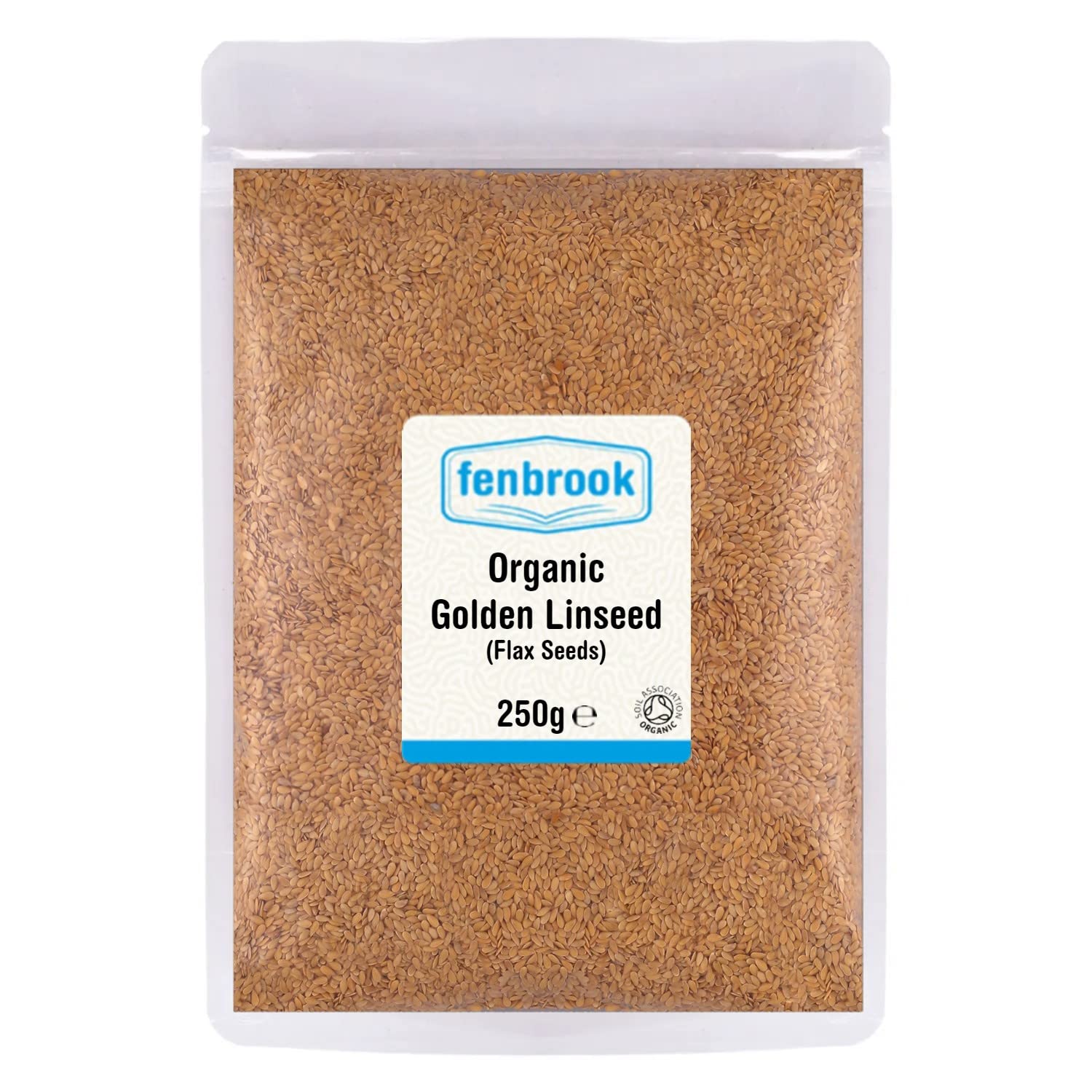 Organic Golden Linseed (Flax Seeds) 250g | Certified Organic by Fenbrook Organic