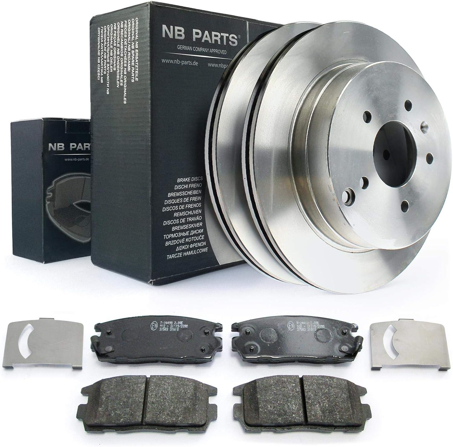 NB PARTS Rear Brake Discs Pads 303 mm Vented Suitable for Chevrolet Capitva Opel Antara