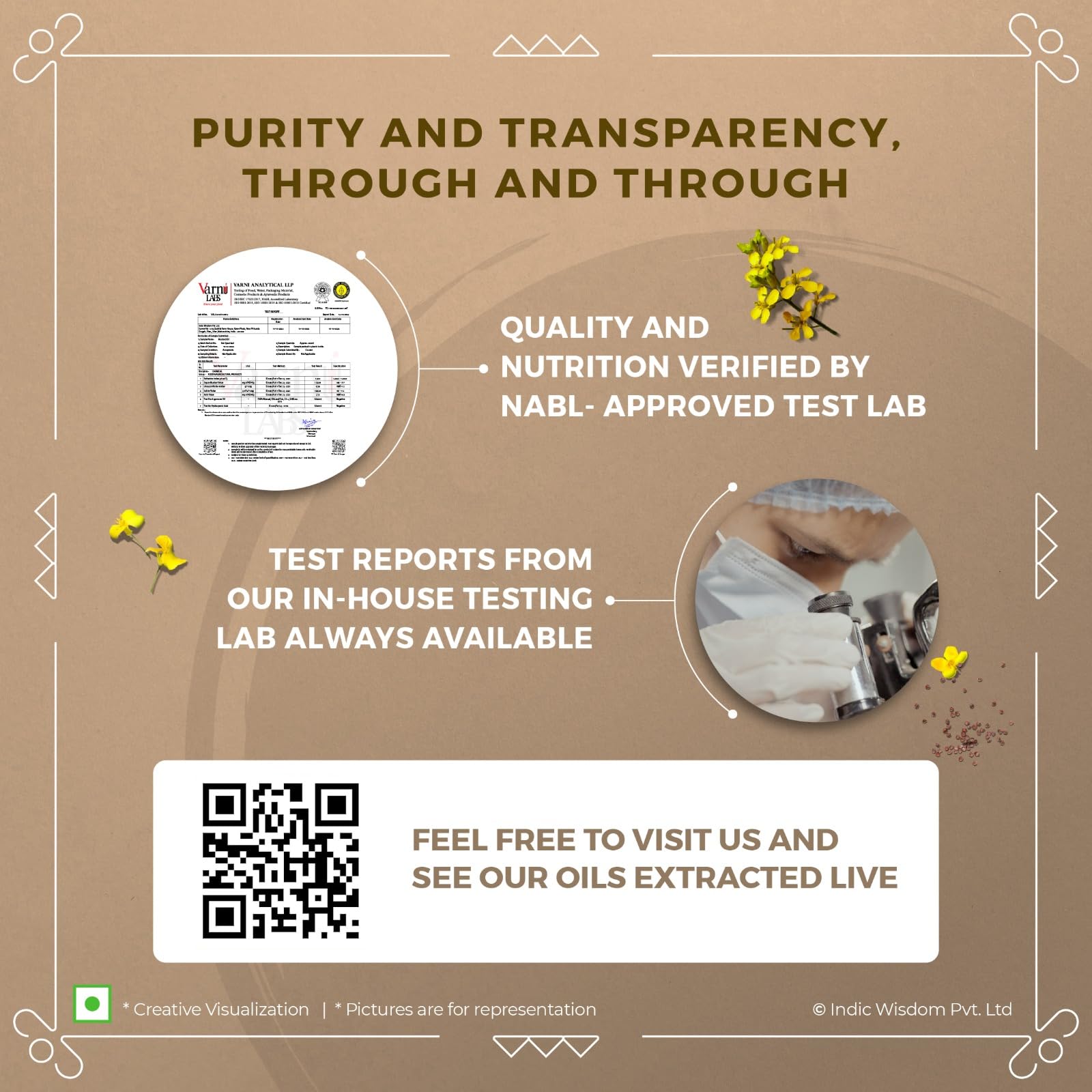 IndicWisdom Cold Pressed Mustard Oil 1 Liter, Pure & Unrefined Sarson Oil - Image 8 thumbnail