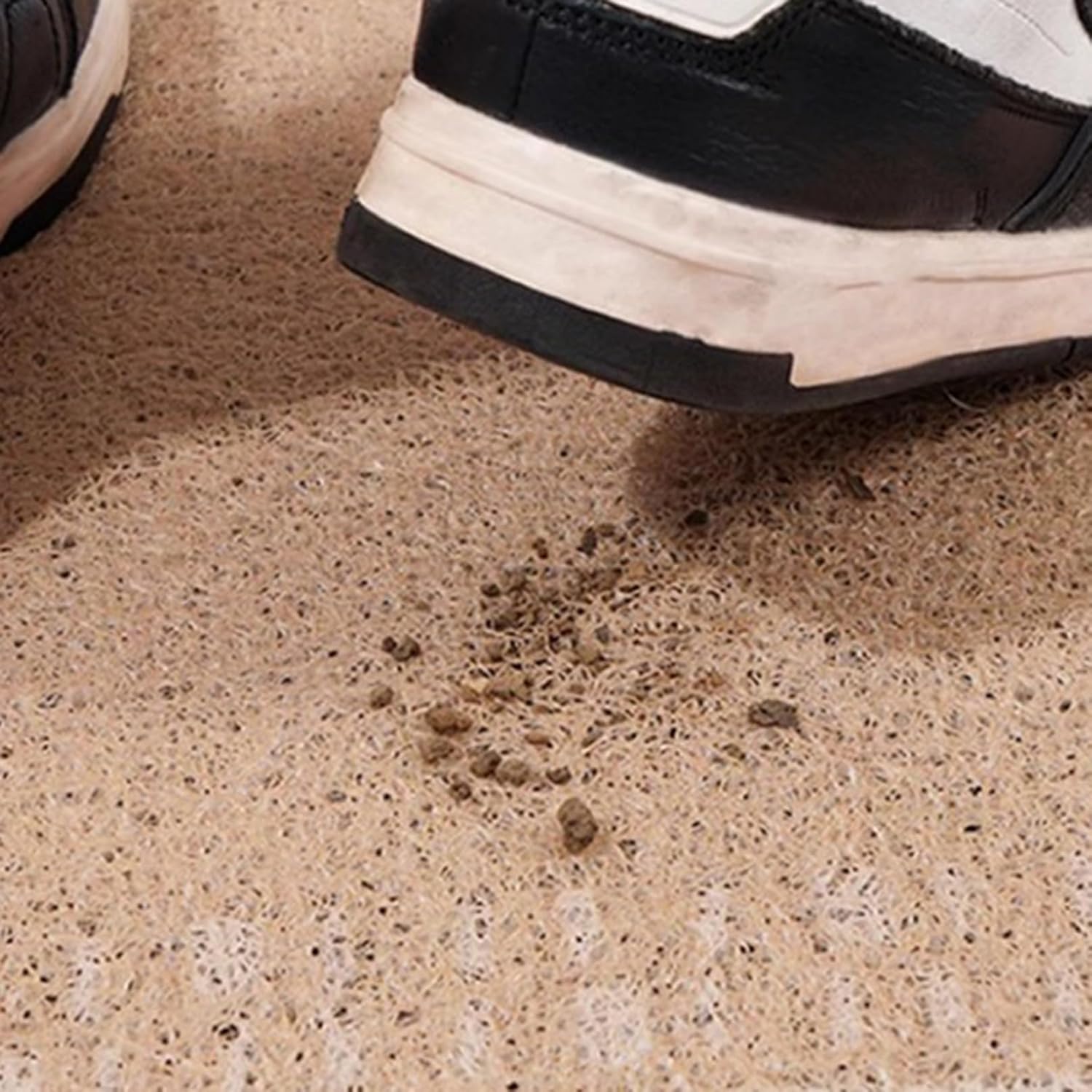 [ムリョ] 玄関マット 半円 ラグ 北欧風 カラー8 花柄 カーペット ウェルカム 滑り止め 速乾 洗える 防音 抗菌消臭 防ダニ