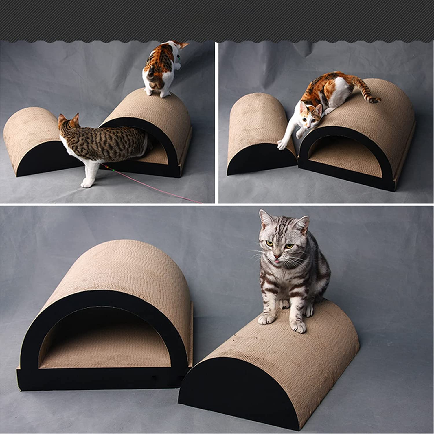 Rascadores para Gatos Almohadilla Rascadora Para Gatos Durable Y Reciclable Rascador De Cartón Para Gatos Almohadilla Rascadora Duradera Reversible Para Juegos Interactivos Afilador de uñas para Masco