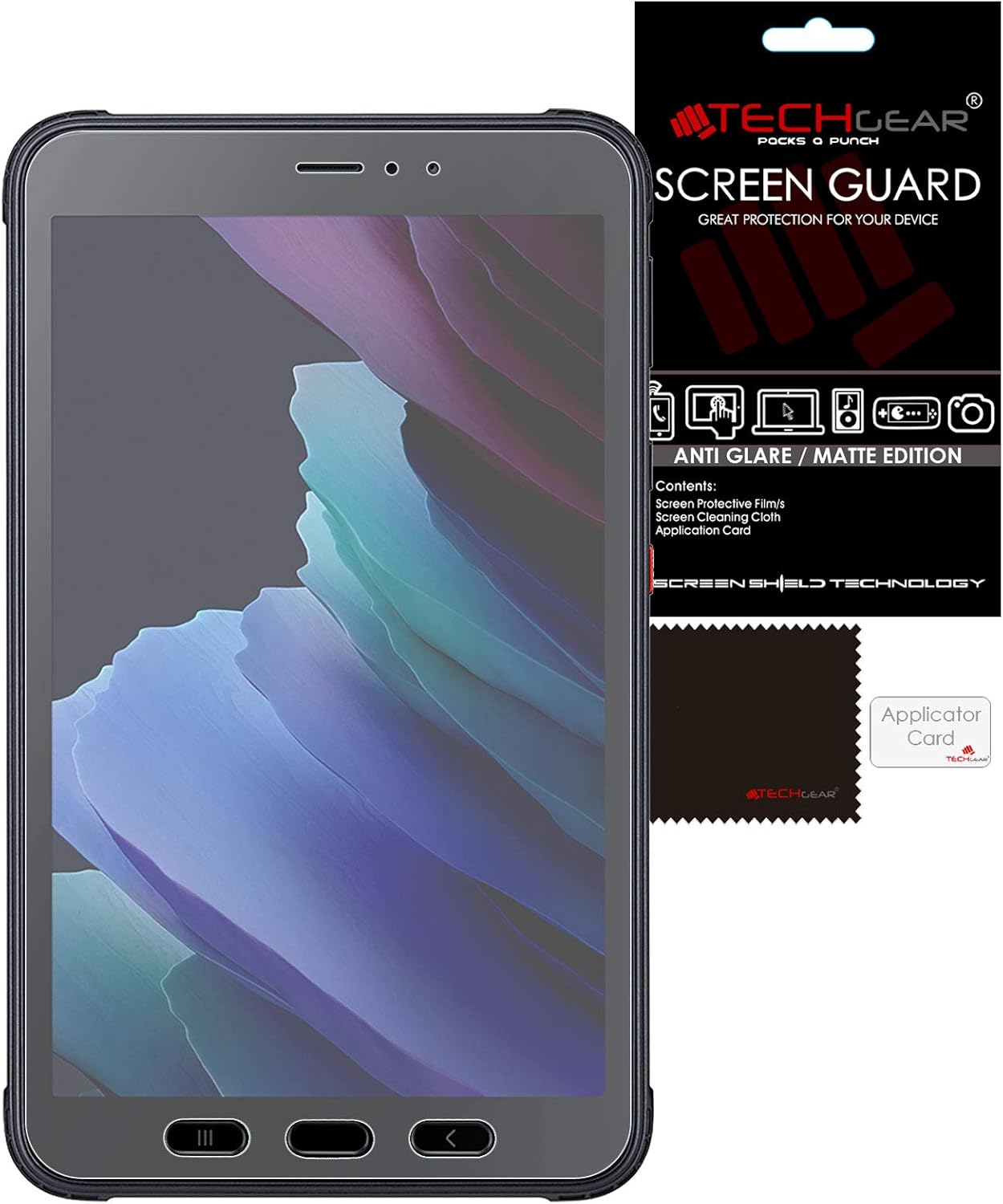 TECHGEAR 2 Pack Galaxy Tab Active 3 8" Anti Glare Screen Protectors (SMT570 / SMT575 / SMT577