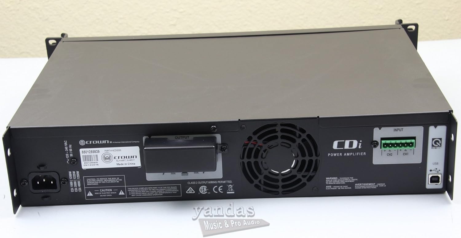 Discount Crown CDi 2000 Two-Channel, 800-Watt @ 4Ω, 70V/140V Power Amplifier Discount 80% Crown CDi 2000 Two-Channel, 800-Watt @ 4Ω, 70V/140V Power Amplifier