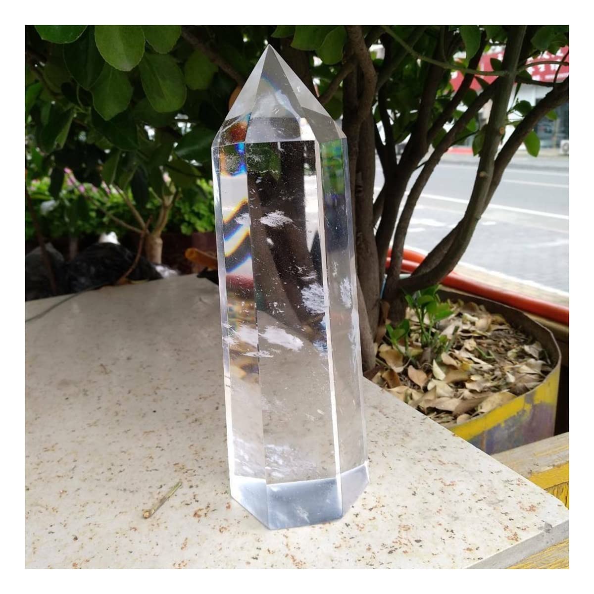 LQYXGS Crystal Stone Home Decor 1000g Crystal Obelisk Quartz Point Specimen