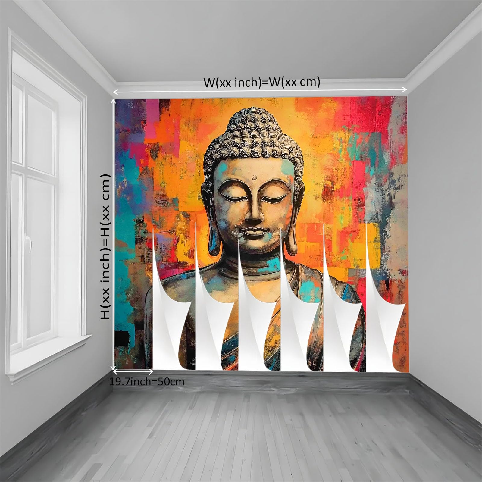 Carta da Parati 3D Fotomurali Murale alla moda Decorazione da Muro Poster Design Moda Carta per pareti Pittura A Olio Meditazione - 400 x 280 cm