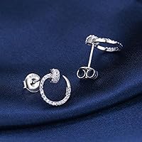 Vista 5 de DELECOE Respaldos de Pendientes de Plata 925, 24 Piezas de Respaldos de Pendientes Hipoalergénicos para Tachuelas, Respaldos de Pendientes