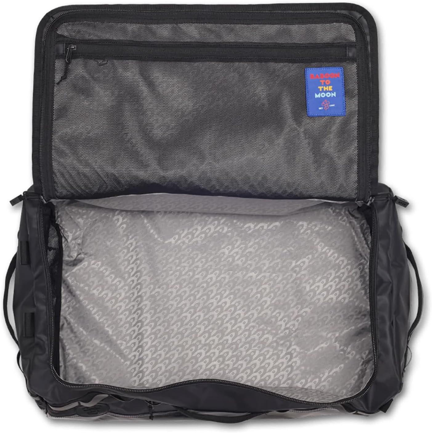 Baboon to the Moon Go-Bag Big Duffle Bag | 60L Large Travel Bag Lightweight, Detachable Straps, Durable, Water-Resistant, Stylish, Compact for Men and Women (Black) - Image 5