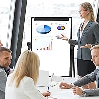 Vista 12 de Small Dry Erase White Board 16"X12" Double-Sided Magnetic Portable White Board Desktop Foldable Tabletop Whiteboard Easel for Home, Office, Classroom