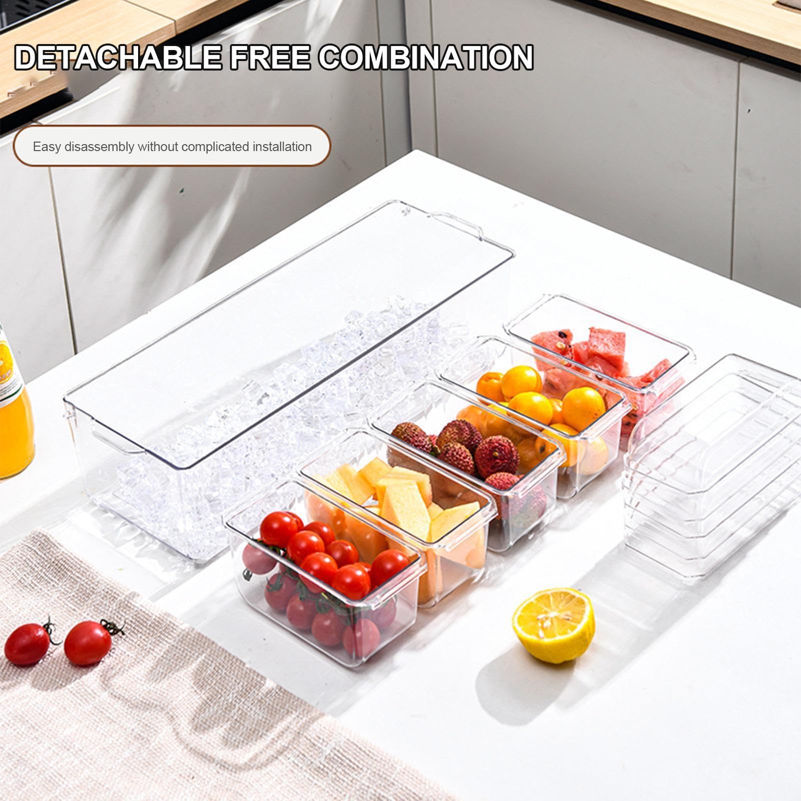 Contenitori riutilizzabili per salse, contenitori per condimenti con coperchi, organizer multi-scomparto, contenitore per salsa refrigerata, contenitori per condimenti, contenitori per