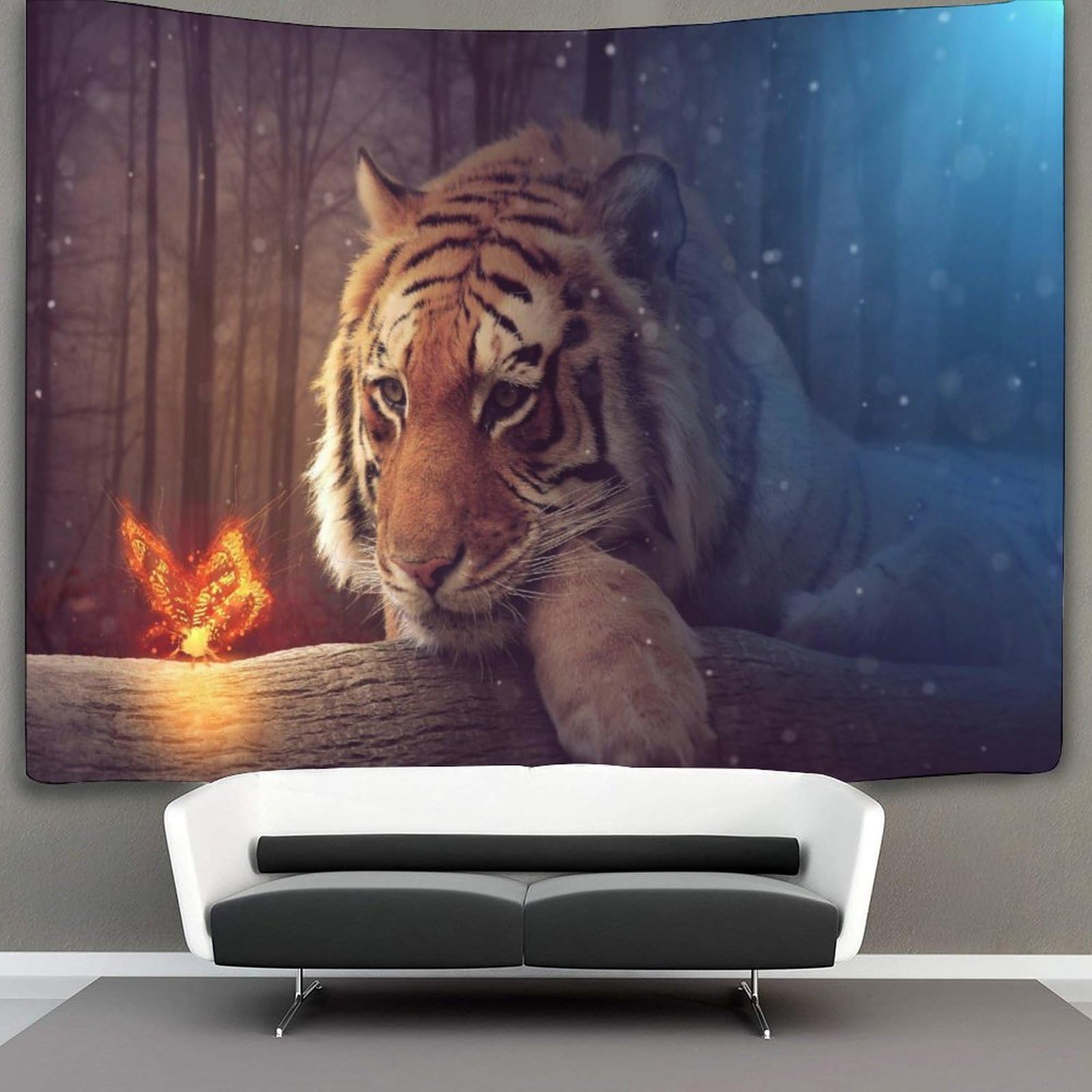 kaiyun Animal Tapestry Wall Hanging Majestic Tiger Art for Bedroom Living Room Dorm Decor 150cmx200cm