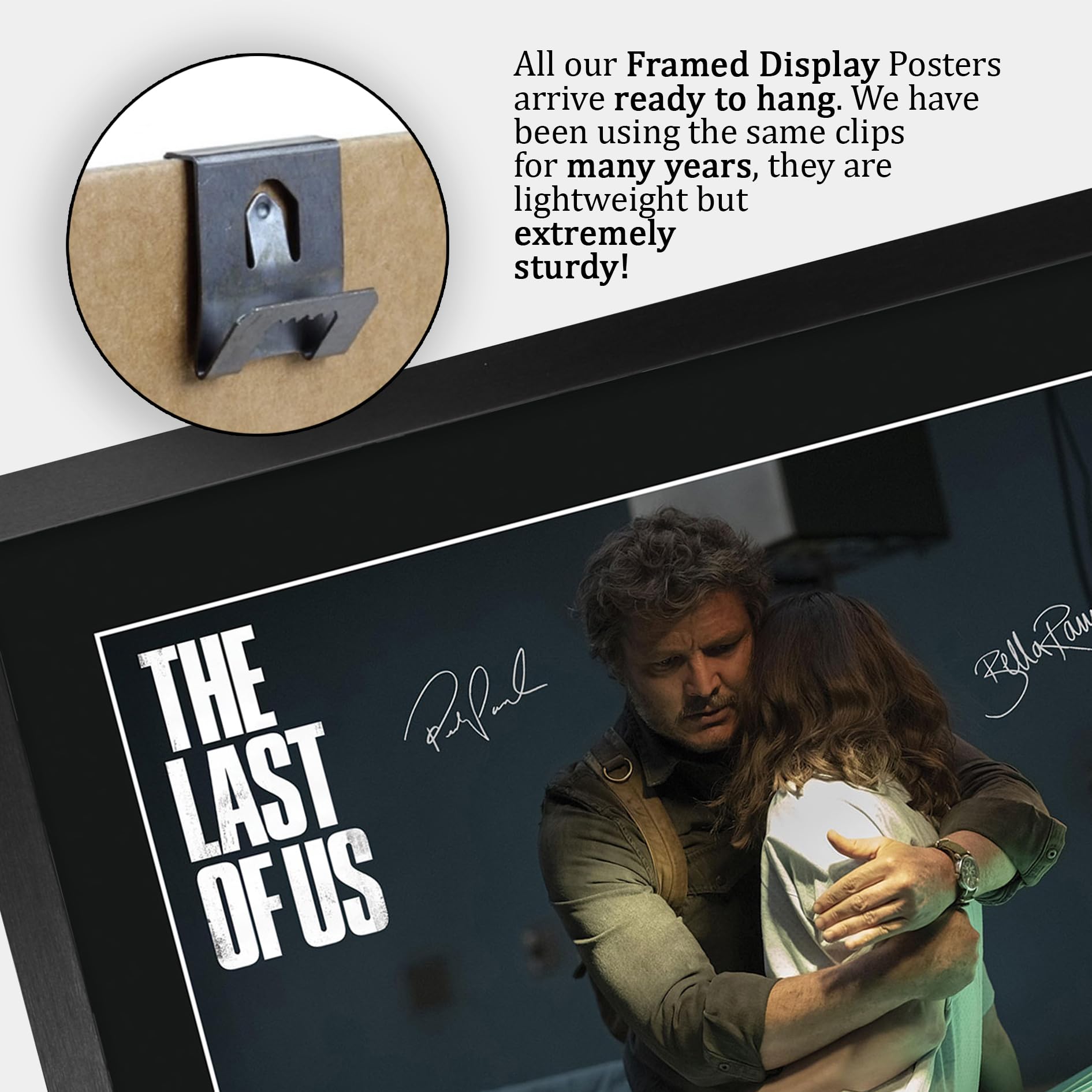 HWC Trading The Last Of Us Scene 1 Geschenke Gedrucktes Signiertes Autogramm Foto für Fans von Fernsehn Memorabilien - A3 Gerahmt
