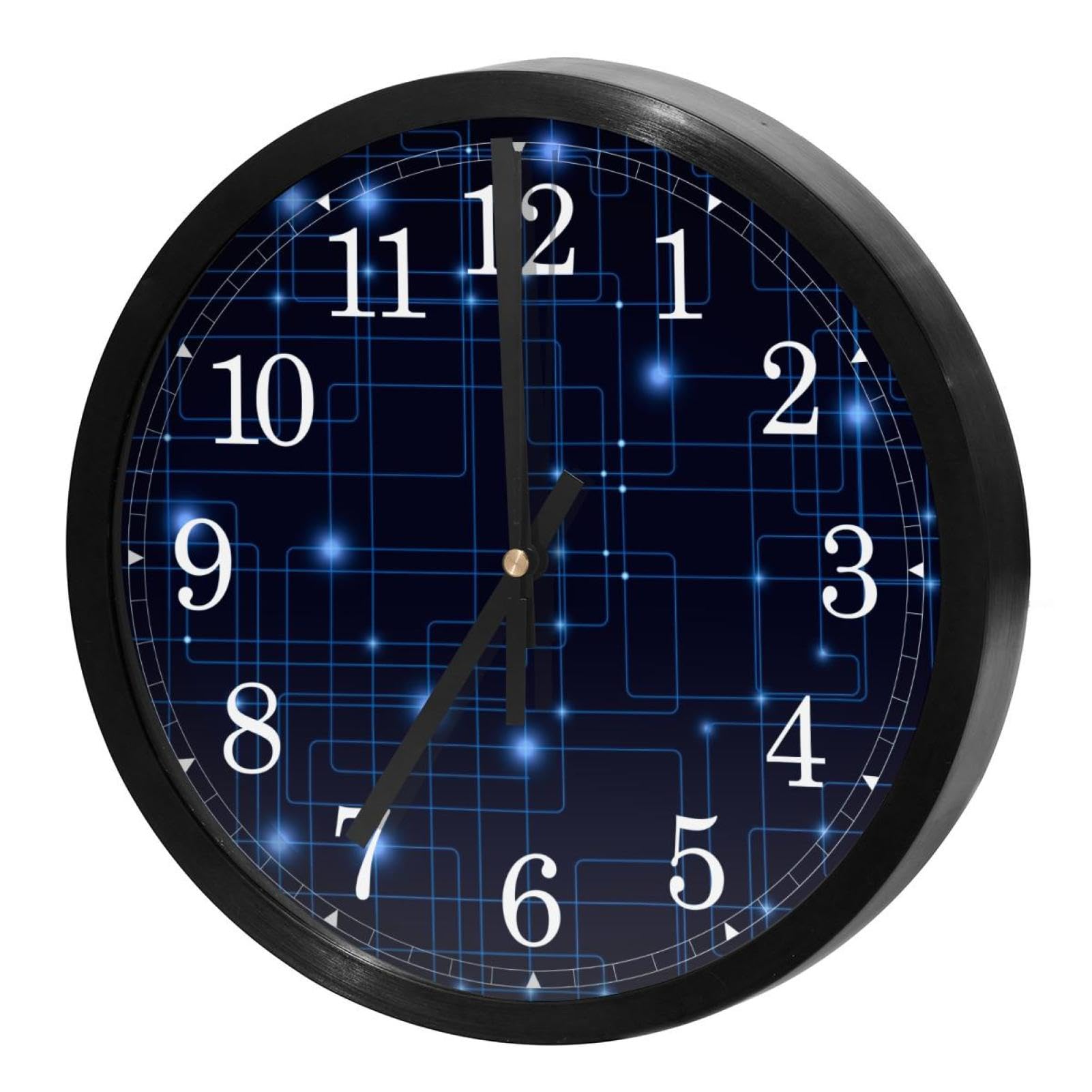 Horloge murale à piles sans tic-tac ronde et silencieuse pour la maison