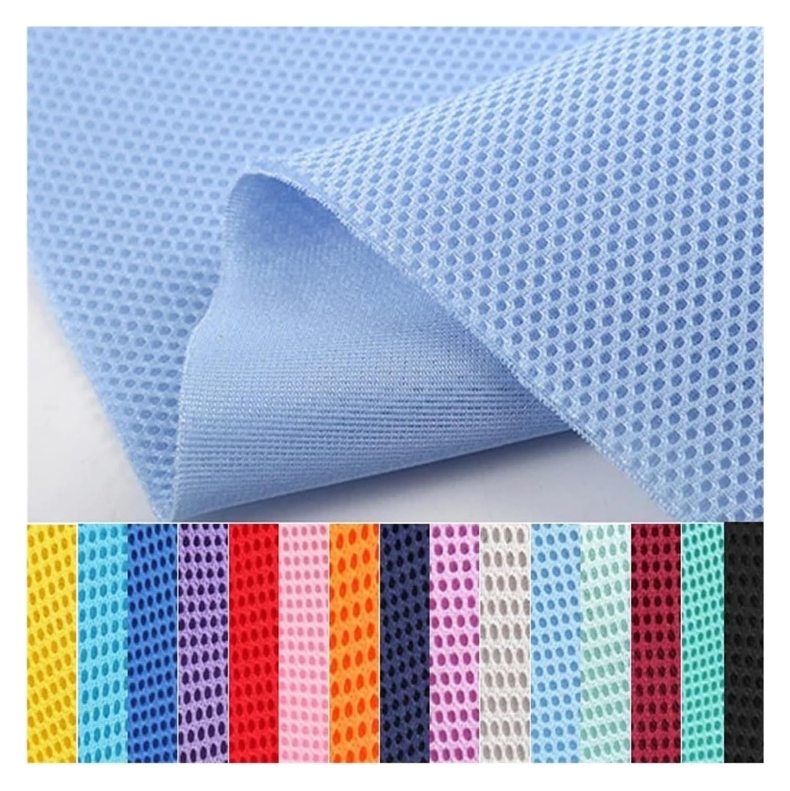 Tela De Malla Elástica De Costura Transpirable for Bolsas, Fundas for Asientos De Carro(Color 19)