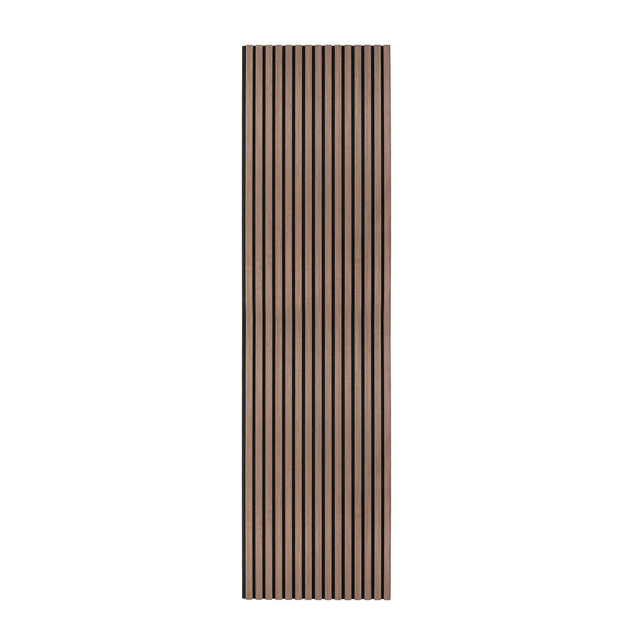 Monstershop Unisex Brown Acoustic Slat Wall Panel - Dark Walnut In