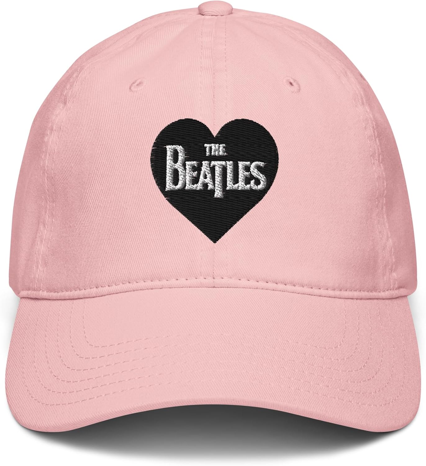 The Beatles - Black Heart Love The Beatles Adjustable Baseball Hat