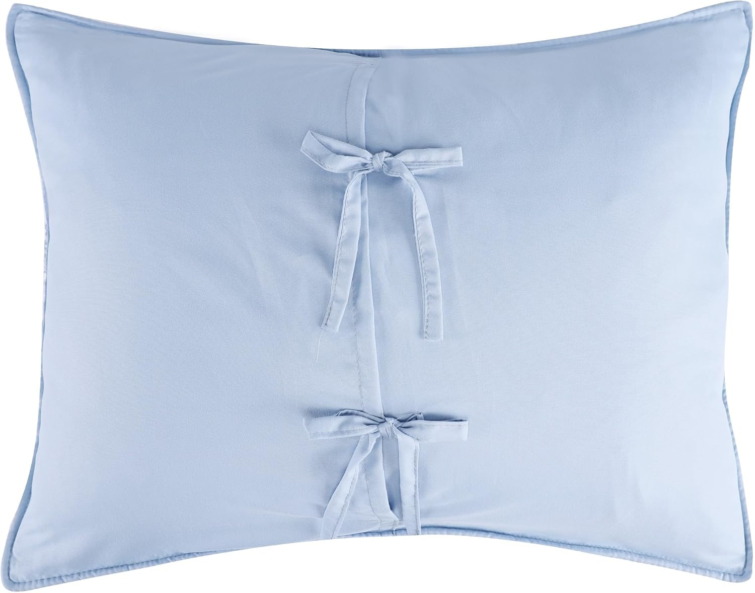 Greenland Home Fashions Wedding Ring Collection, Standard Pillow Sham, Blue