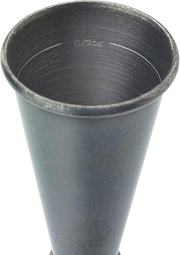 Miniatura 6 de Barfly 1 x Jigger de estilo japonés de 2 onzas, negro vintage