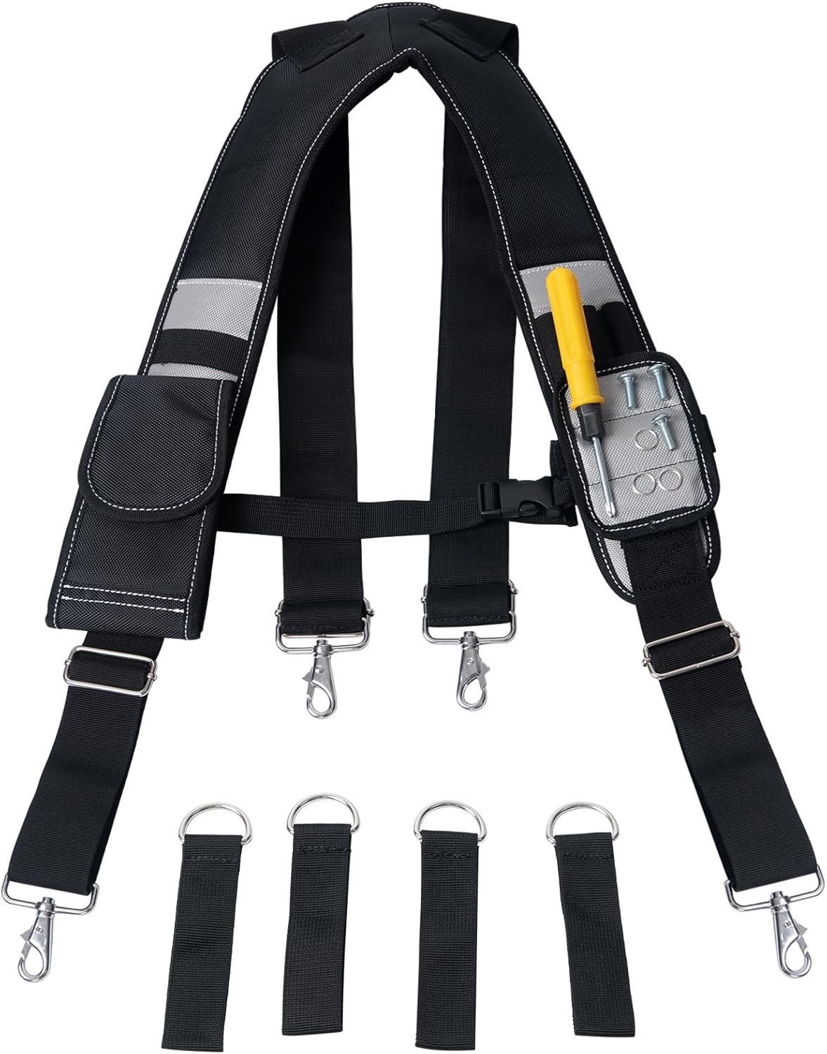 KAKO Tool Belt Suspenders for Men, Construction Tool Belt, Heavy Duty Work Suspender